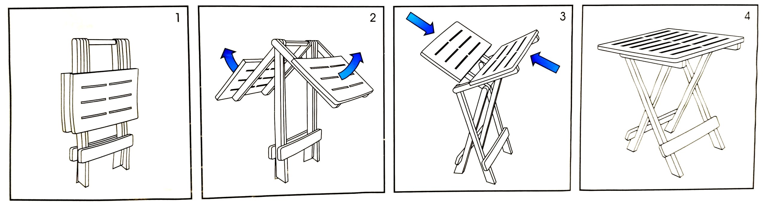 ⚒ раскладной стол своими руками: особенности конструкции и сборки