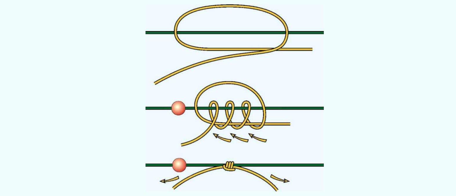 Рыболовный узел для отводного поводка