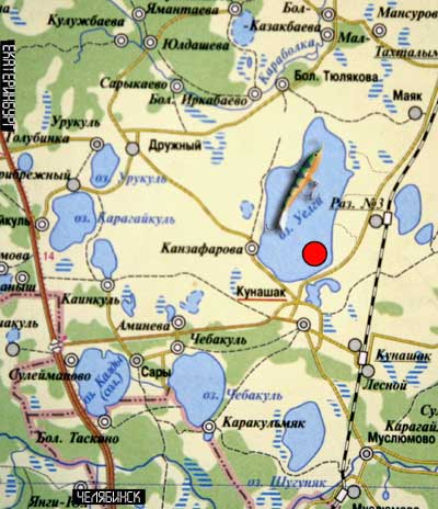 Касли екатеринбург карта