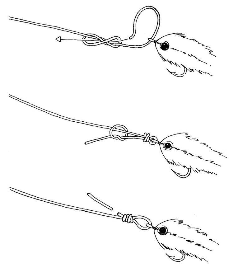Как привязать поводок к леске и плетенке напрямую и под прямым узлом