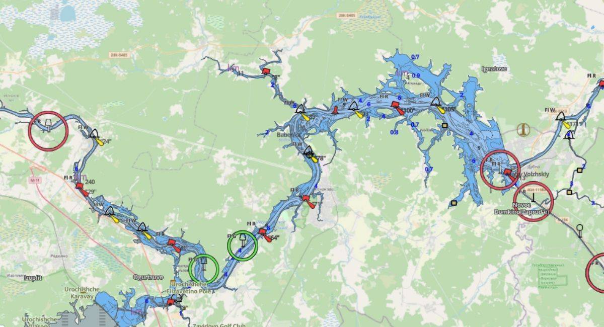 Карта слипов для лодок в московской области