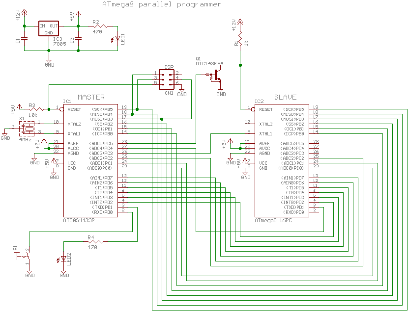 Схема на atmega8a