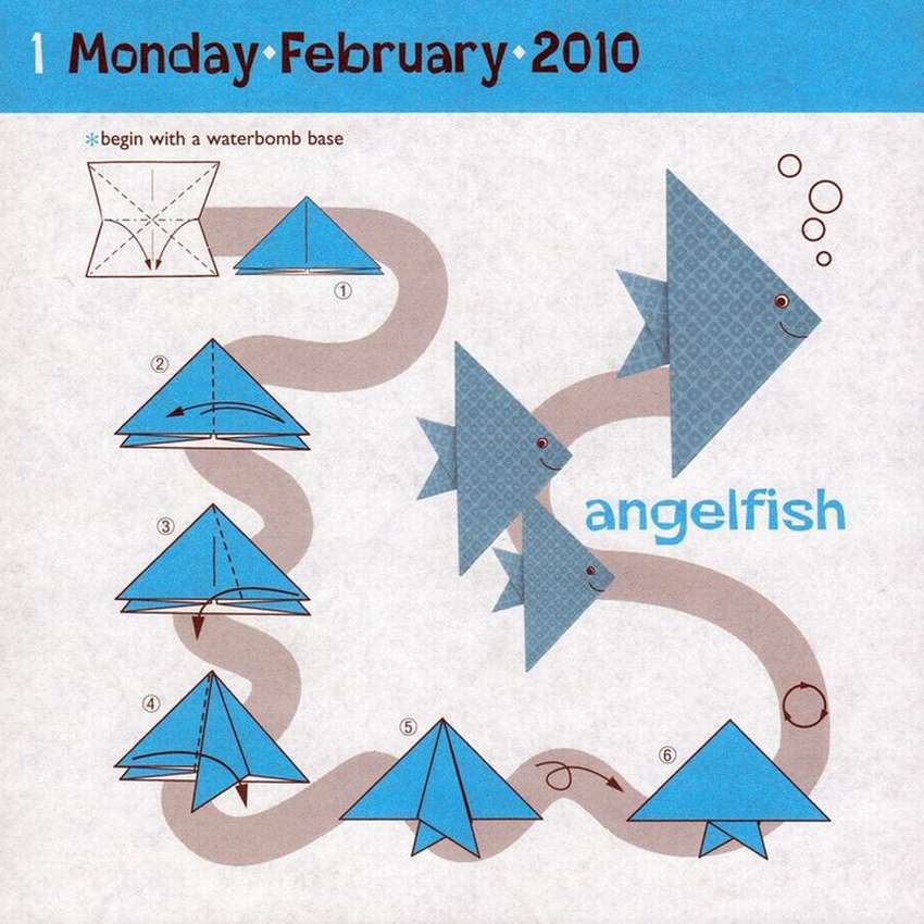 Оригами рыбка: схемы сборки простых и сложных моделей своими руками (75 фото)