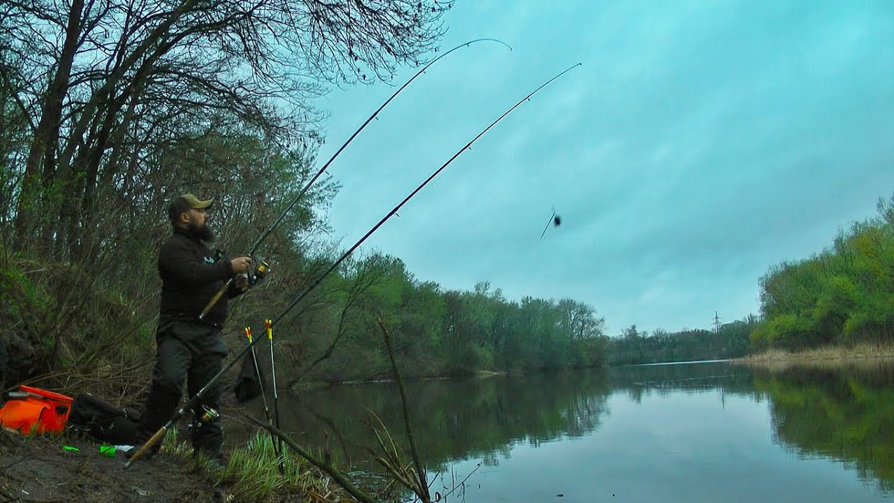 Ловля леща ранней весной на фидер на реке видео