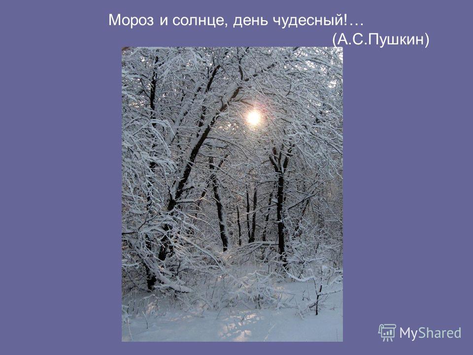 Александр пушкин ~ зимнее утро (мороз и солнце; день чудесный!..) (+ анализ 3 варианта)