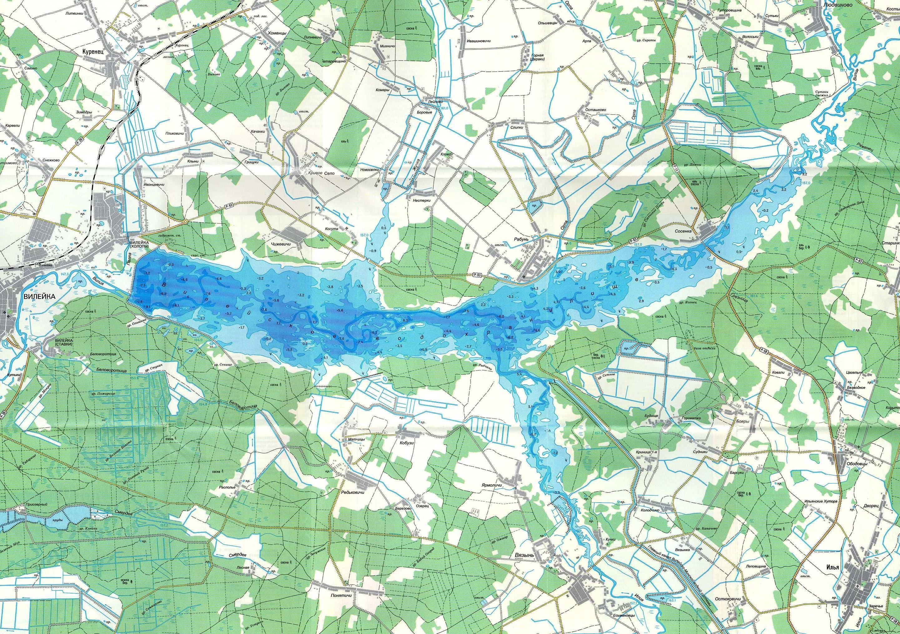 Реки беларуси на карте самая длинная, большая