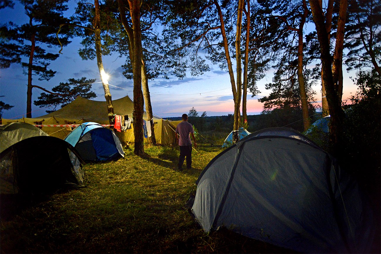 Места для отдыха с палатками в подмосковье