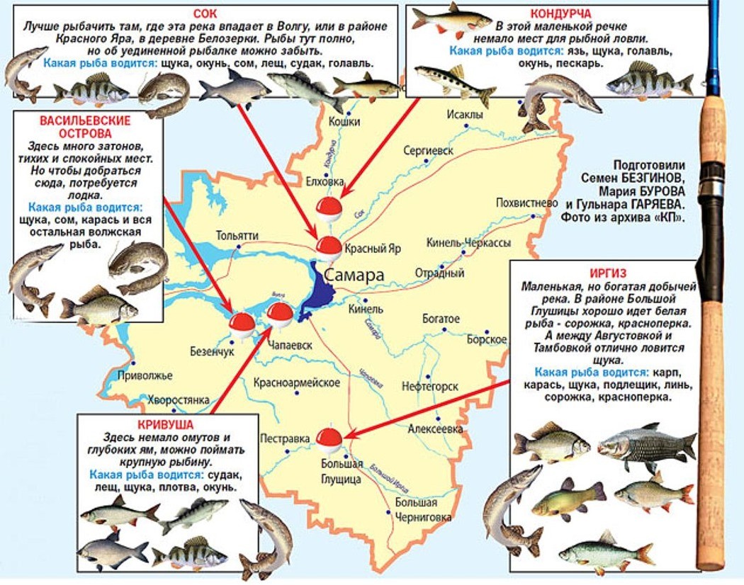Карта рыбных мест саратовской области